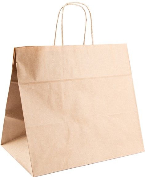 SACOS P/ CAIXAS PIZZA 110 G/M2 36+31x36 CM NATURAL KRAFT  (125 UNID.)
