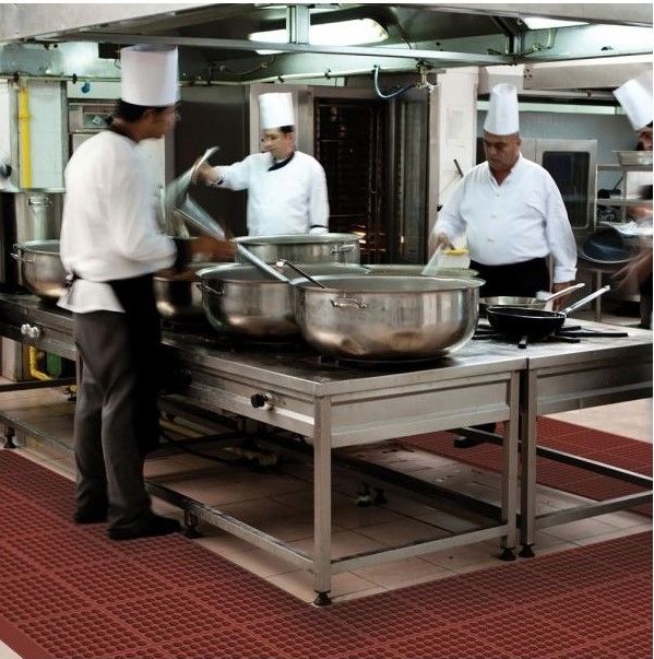 Tapetes para cozinhas industriais 550RD Cushion Ease Red