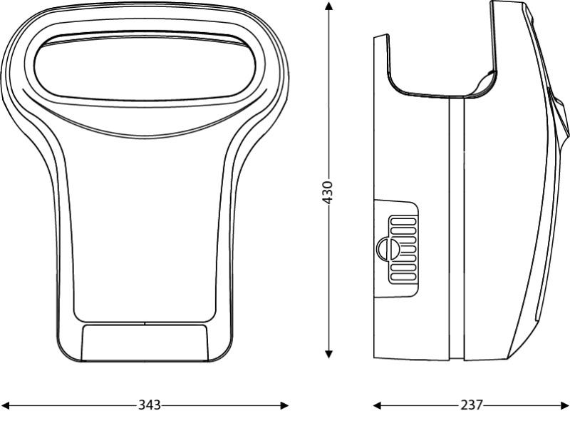 Secador de m�os Exp Air autom�tico Alum�nio