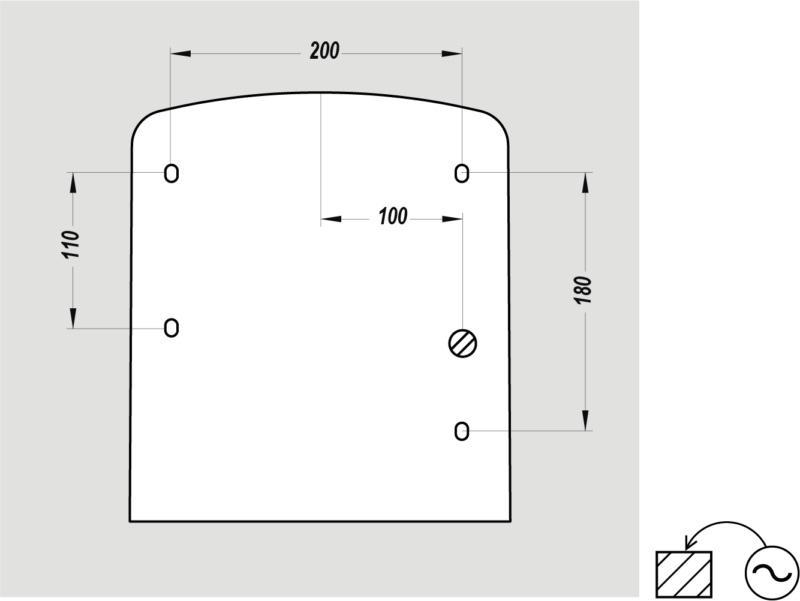 Secador de m�os Tornado Composite autom�tico branco