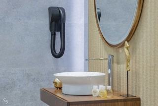 Secador de cabelo de parede Caribe preto mate + RP