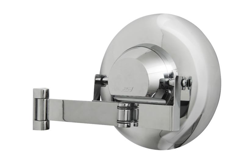 Espelho iluminado cromado Cosmos com bra�o plano