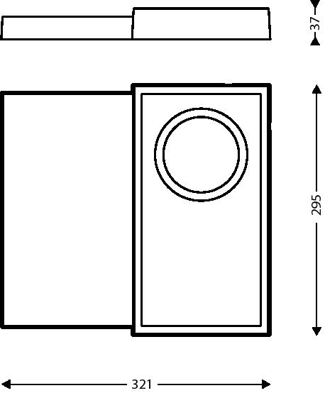 Bandeja / Tabuleiro Orchestro perfurada branca