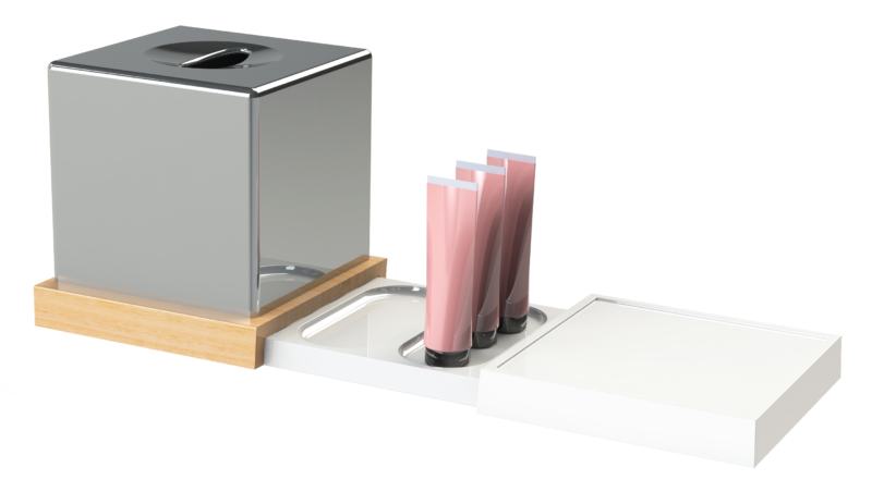 Segunda Bandeja / Tabuleiro Orchestro para casa de banho, branca