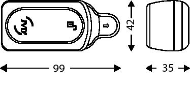 Smart Key ( Chave inteligente ) para cofres Fortress