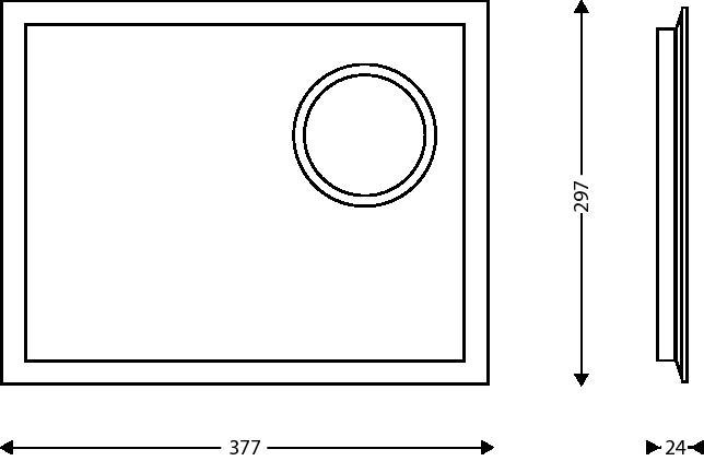 Bandeja / Tabuleiro Principal Perfurada ZenLine Preto Mate
