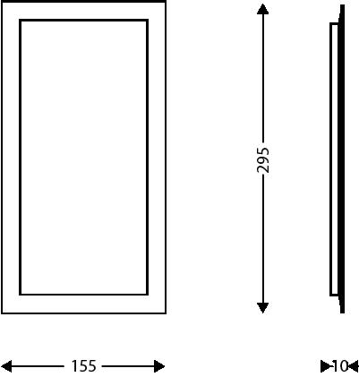 Bandeja / Tabuleiro pequena ZenLine Preto Mate