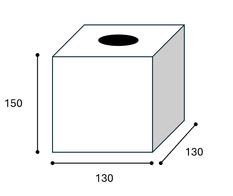 Caixa de len�os quadrada ADesign Charme