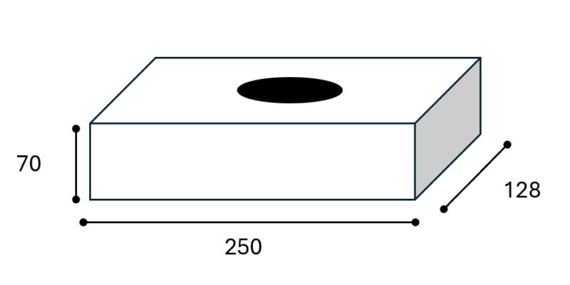 Caixa de len�os retangular ADesign Charme