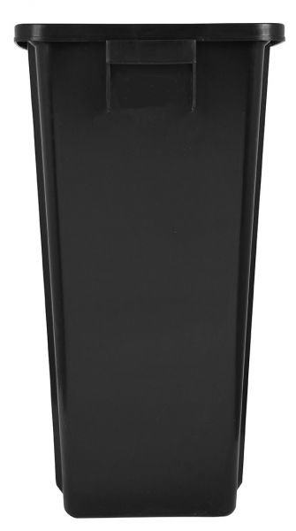 Contentor de reciclagem preto de 60 L