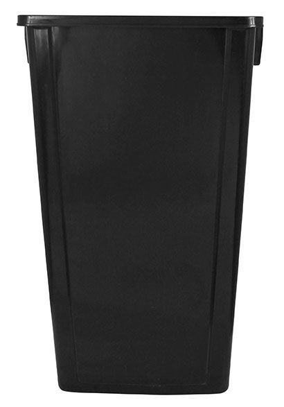 Contentor de reciclagem preto de 80 L