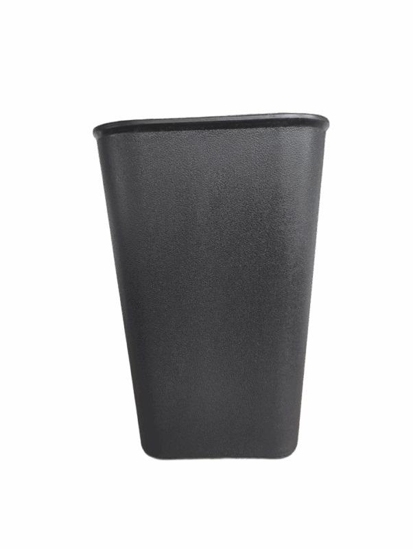 Papeleira/Caixote do lixo retangular preto, 6,6 L