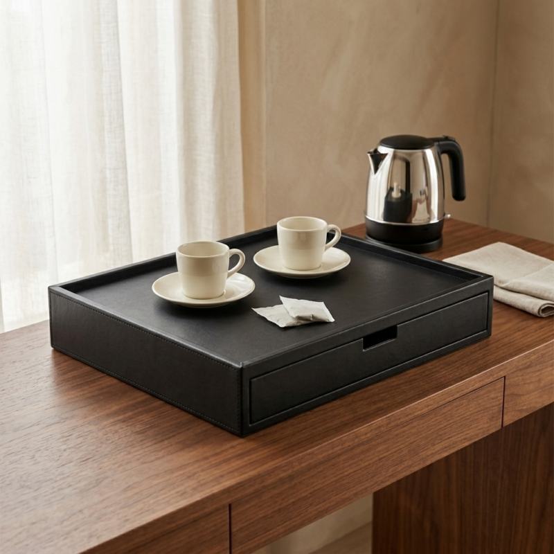 Bandeja /Tabuleiro grande com gaveta Charme