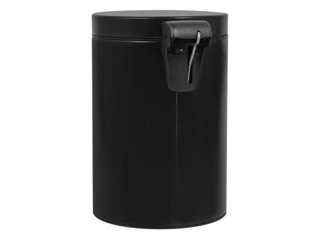 Papeleira/Caixote/Balde - do lixo com pedal 3 L, a�o inox preta