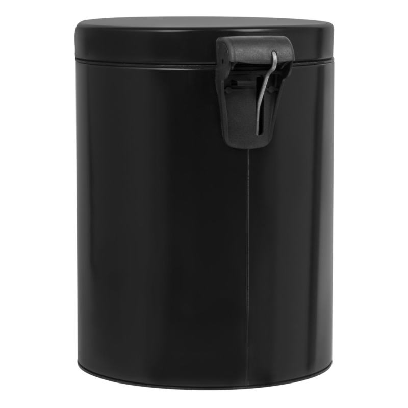 Papeleira/Caixote/Balde - do lixo com pedal 5 L, a�o inox preta