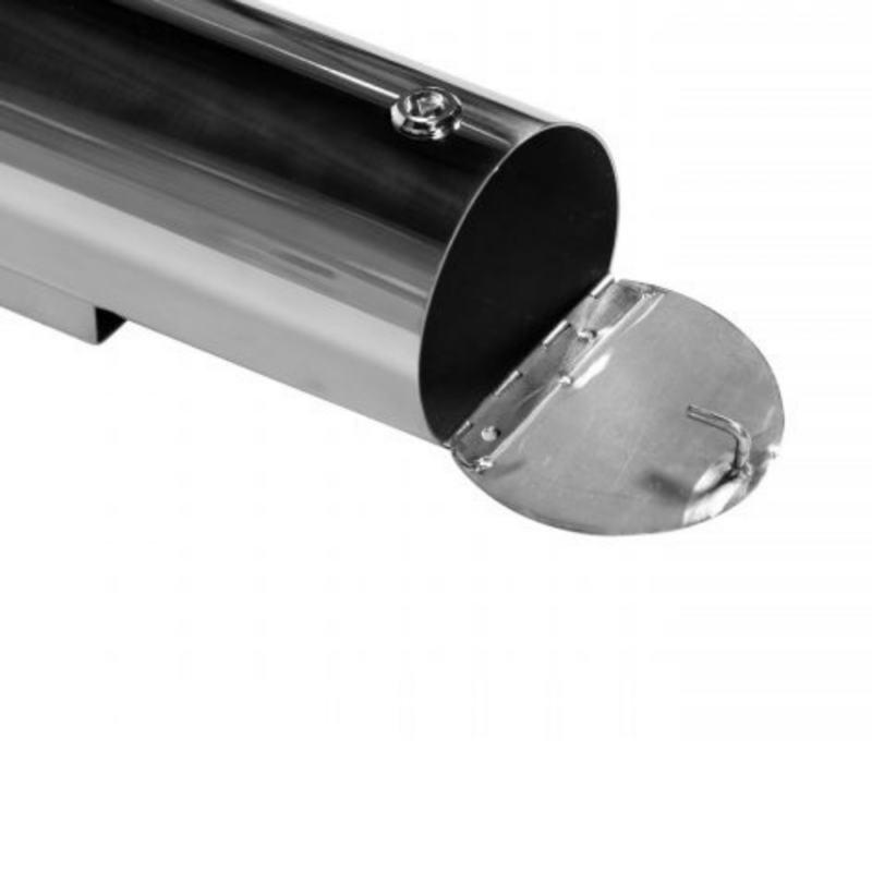 Cinzeiro tubular de parede de 1,8 L em a�o inoxid�vel