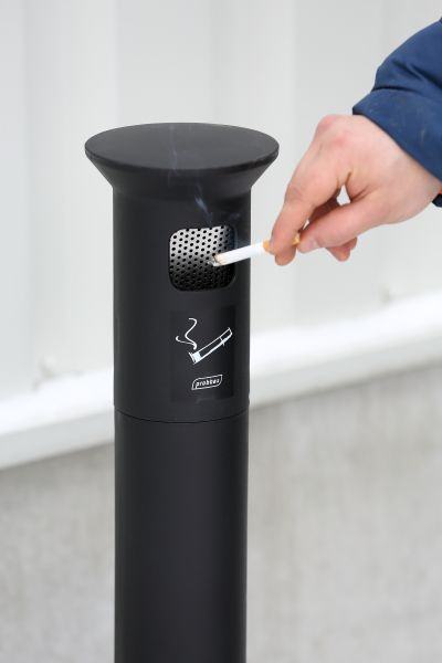 Cinzeiro de pl�stico com suporte de 10 L