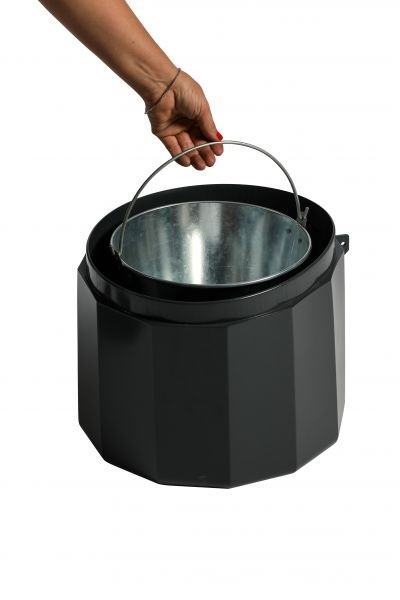 Cinzeiro de pl�stico com suporte de 10 L