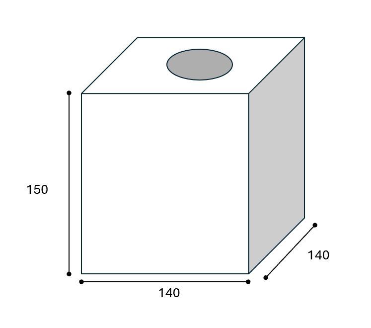 Caixa de len�os quadrada Adesign Gothic