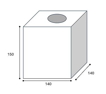 Caixa de len�os quadrada Adesign Terrazzo