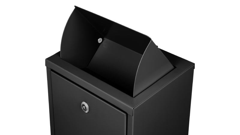 Contentor de Higiene Feminina Preto mate 18 Lt