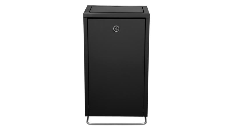 Contentor de Higiene Feminina Preto mate 18 Lt