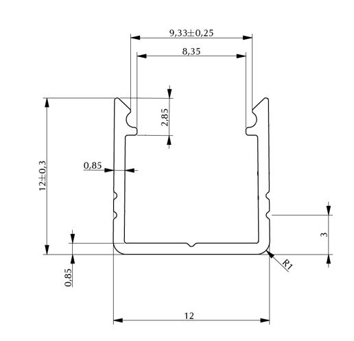 LED traseiro para m�vel. MUMO 700, dimens�es: 60 cm
