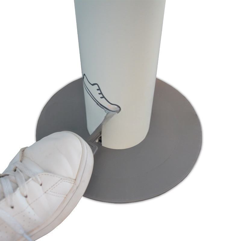 Poste Dispensador anti oxid�vel com Pedal para �lcool Gel