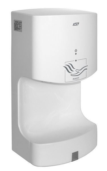 Secador de m�os Airwave autom�tico em cor branco e secagem ultra-r�pida.