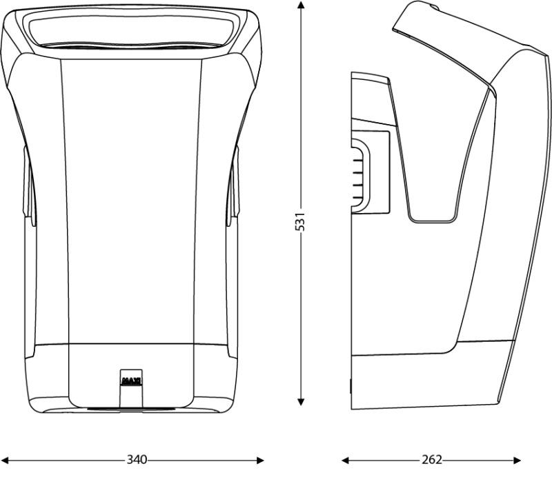 Secador de m�os Stell'Air branco