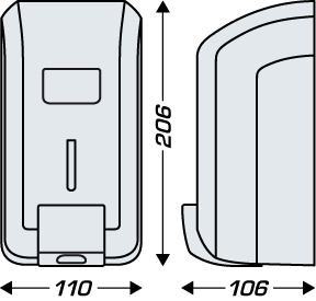 Saboneteira Doseador de Espuma CLEANLINE ABS