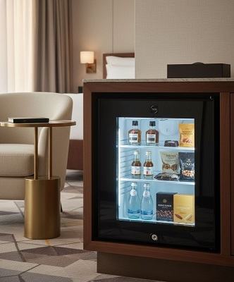 Minibar Termo absorvente TA 30 L com porta de vidro