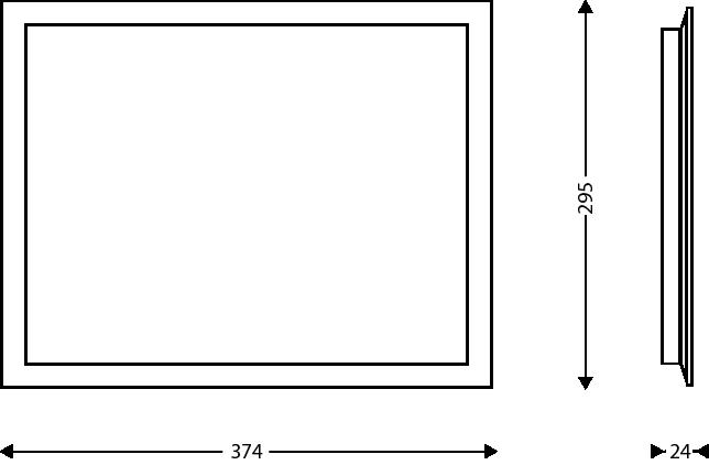 Tabuleiro / Bandeja ZenLine Grande Preta
