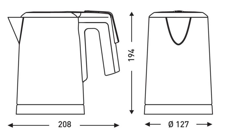 Chaleira DUCHESSE 0,8L Inox 