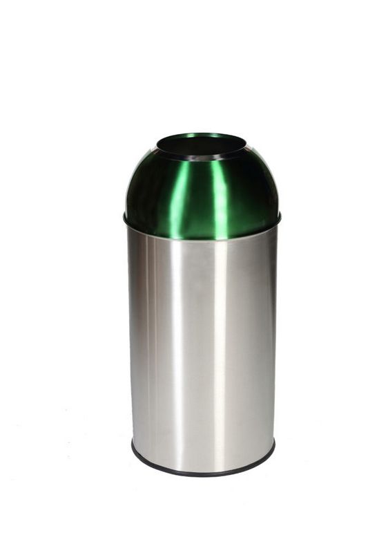 Papeleira Open Dome verde  de 40L