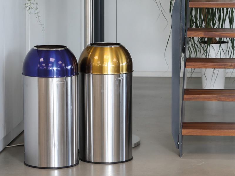 Papeleira aberta de reciclagem Open Dome vermelha 40 Lt