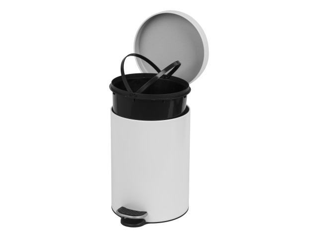 Papeleira branca com Pedal 3 Lt