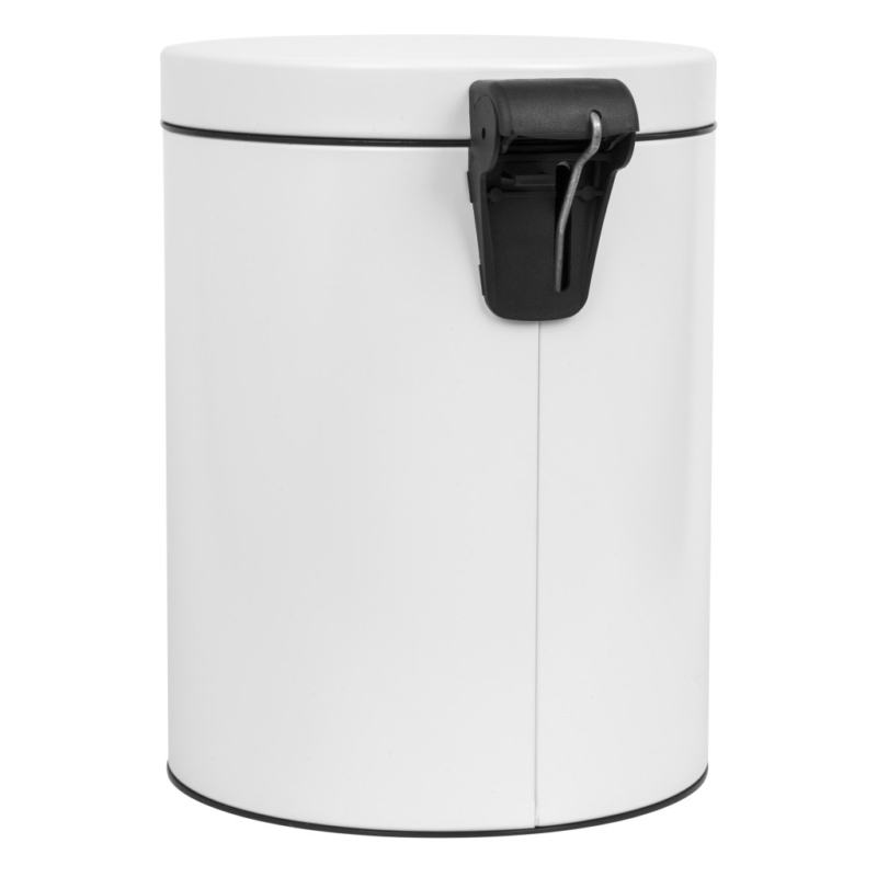 Papeleira/Caixote/Balde - do lixo com pedal 5 L, a�o inox branca