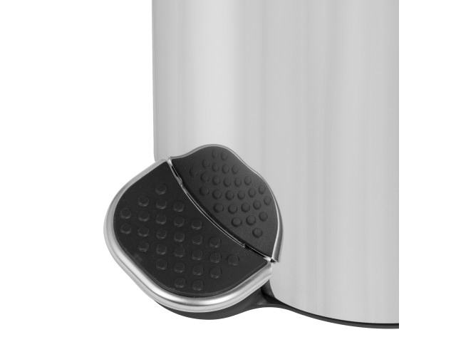 Papeleira/Caixote/Balde - do lixo com pedal 3 L, a�o inox brilhante