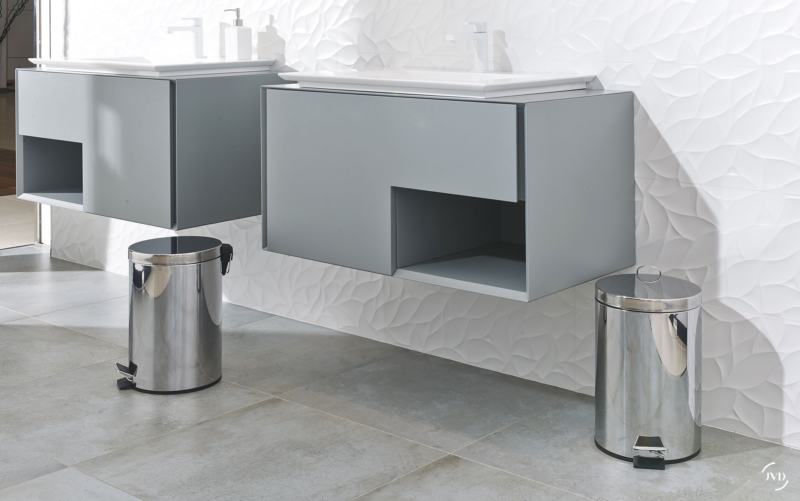 Papeleira/Caixote/Balde - do lixo com pedal 5 L, a�o inox brilhante