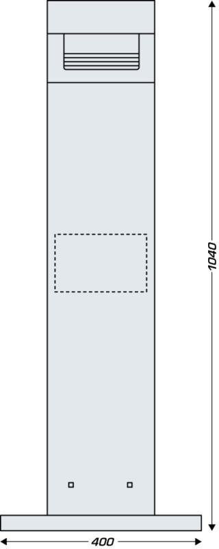 Cinzeiro  Rectangular 12,5 Lt