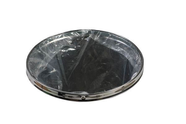 Papeleira do lixo Push 40L em a�o inoxid�vel acabamento escovado