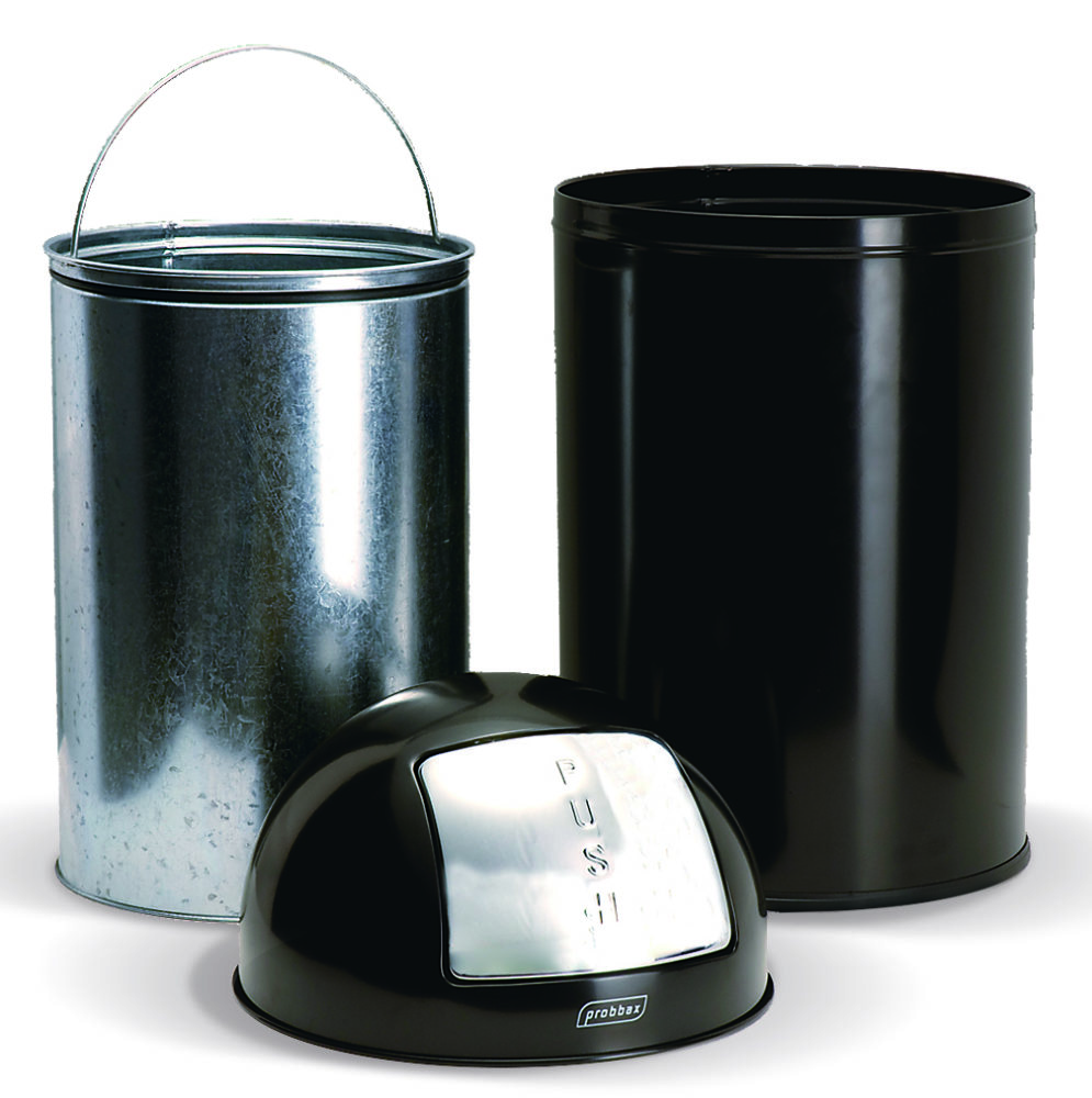  Papeleira PUSH 40 Lt em Inox brilhante