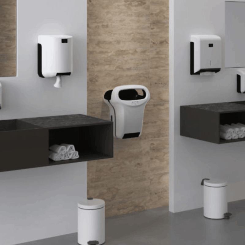 Dispensador central Maxi Cleanline Branco de Rolo de Extra��o Central / Zeta  / Chamin� 