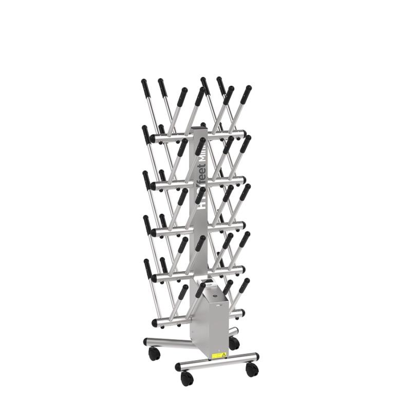 Secador de botas HYGIfeet 20 unidades com base em a�o inoxid�vel 304L