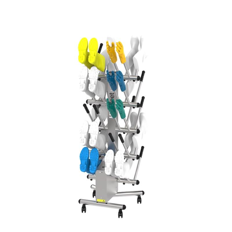 Secador de botas HYGIfeet 20 unidades com base em a�o inoxid�vel 304L