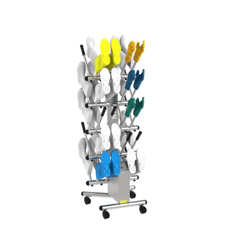 Secador de botas HYGIfeet 20 unidades com base em a�o inoxid�vel 304L