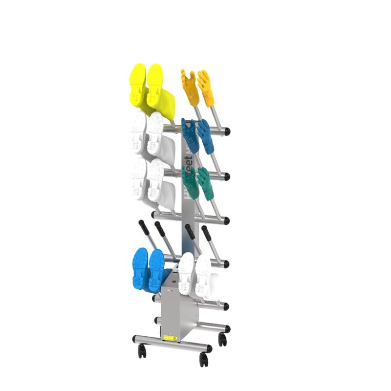 Secador de botas HYGIfeet, 10 unidades, em a�o inoxid�vel 304L