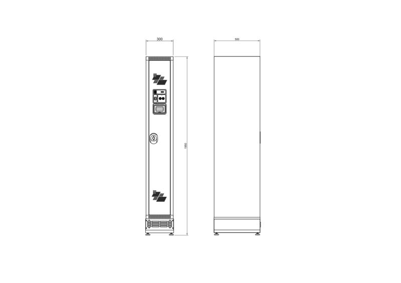 Cacifo HYGIbox ONE - 300 mm de comprimento - A�o