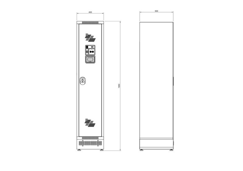 Cacifo HYGIbox ONE � 400 mm de comprimento � A�o
